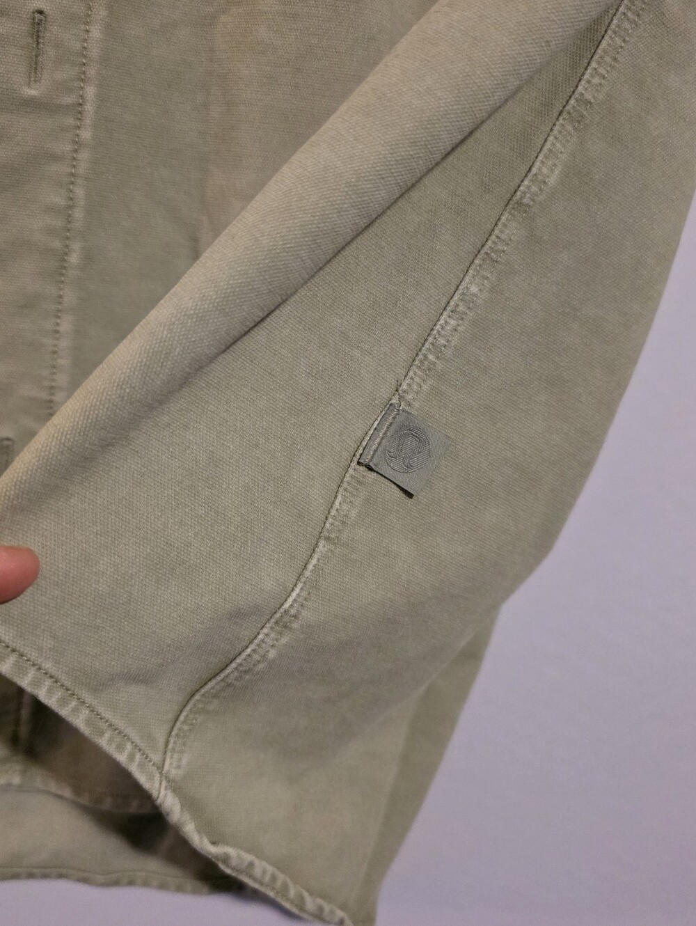 Lululemon Lululinen Stone Wash Green Shirt Button Down Size XL - Picture 4 of 7